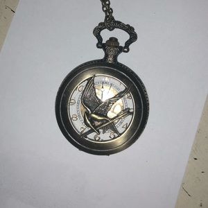 Hunger Games Mockingjay Clock Necklace